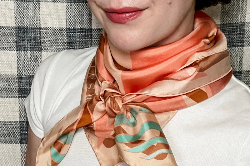 How to Tie a Silk Scarf: The Parisian Bandana