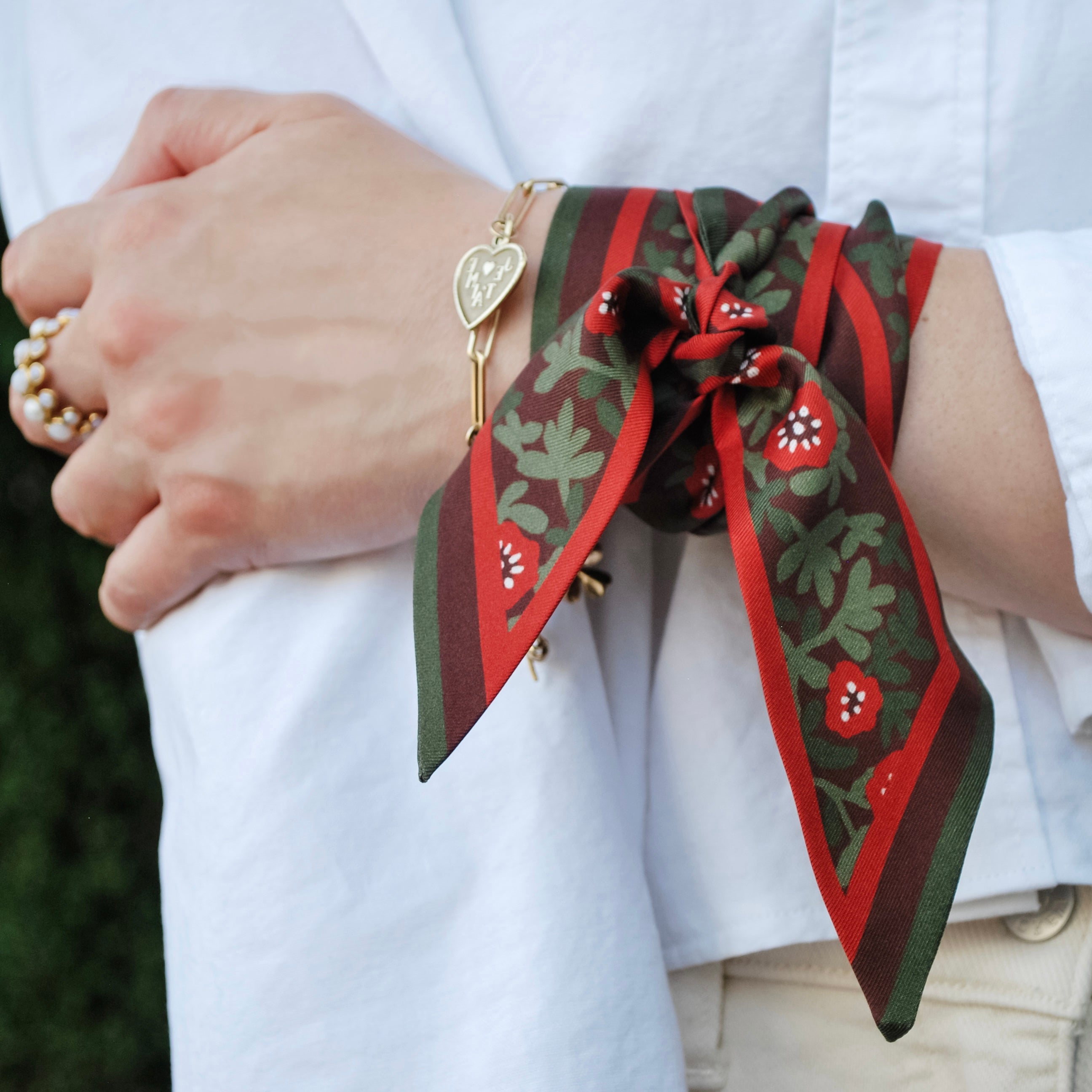 Holiday Ribbons Twilly Scarf