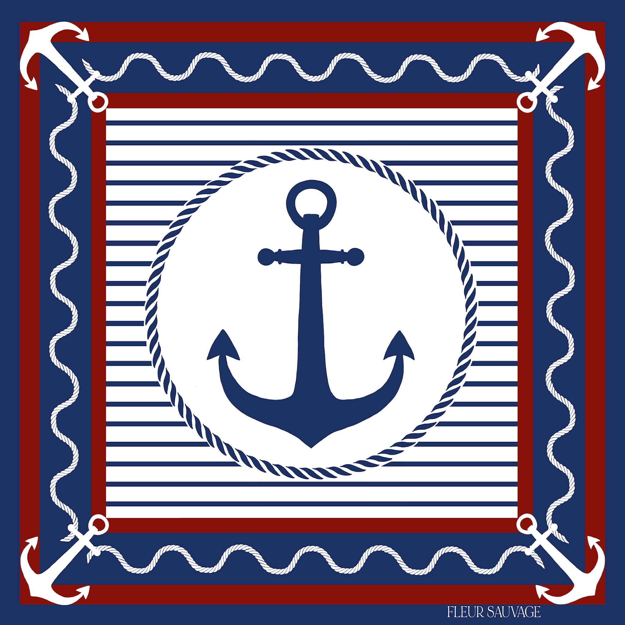 Anchors Aweigh Scarf 90