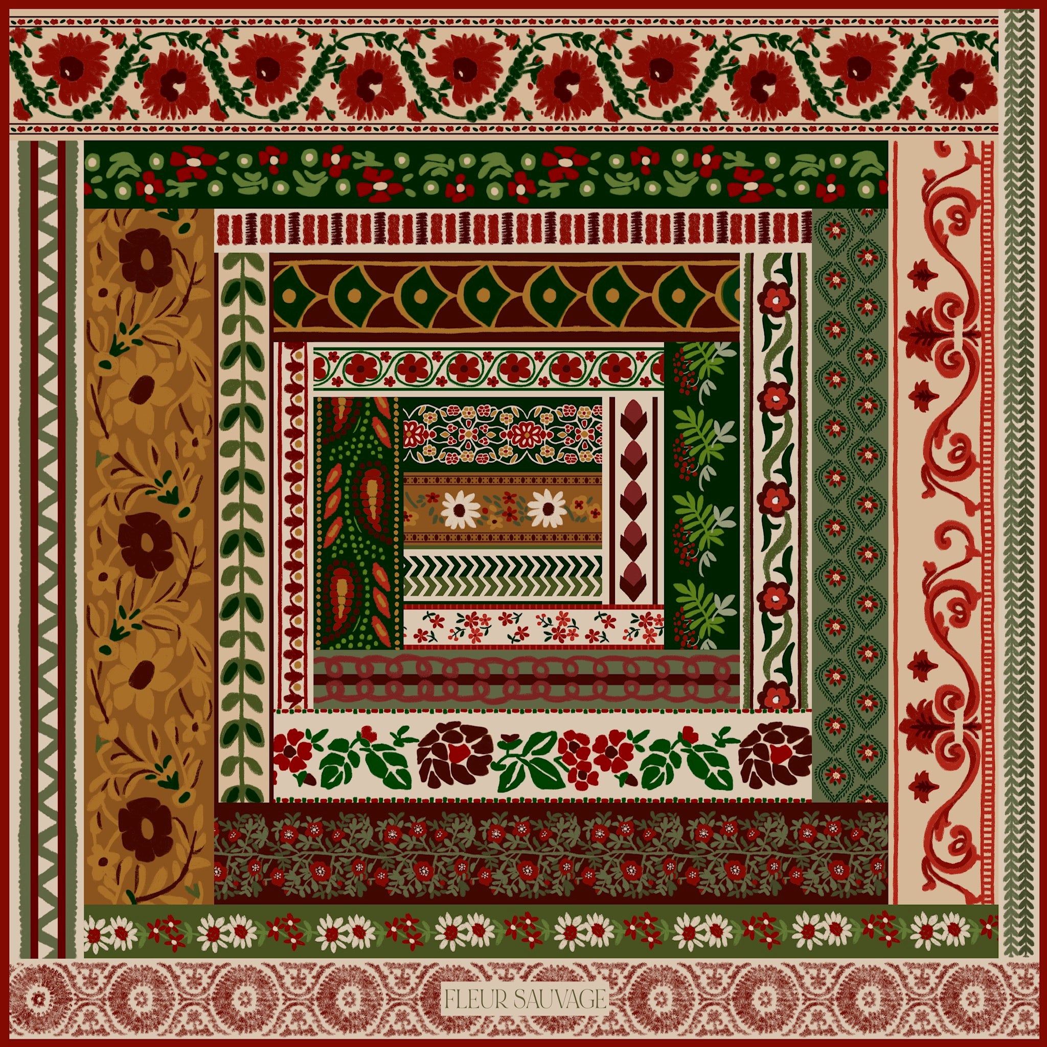 Holiday Ribbons Scarf 50