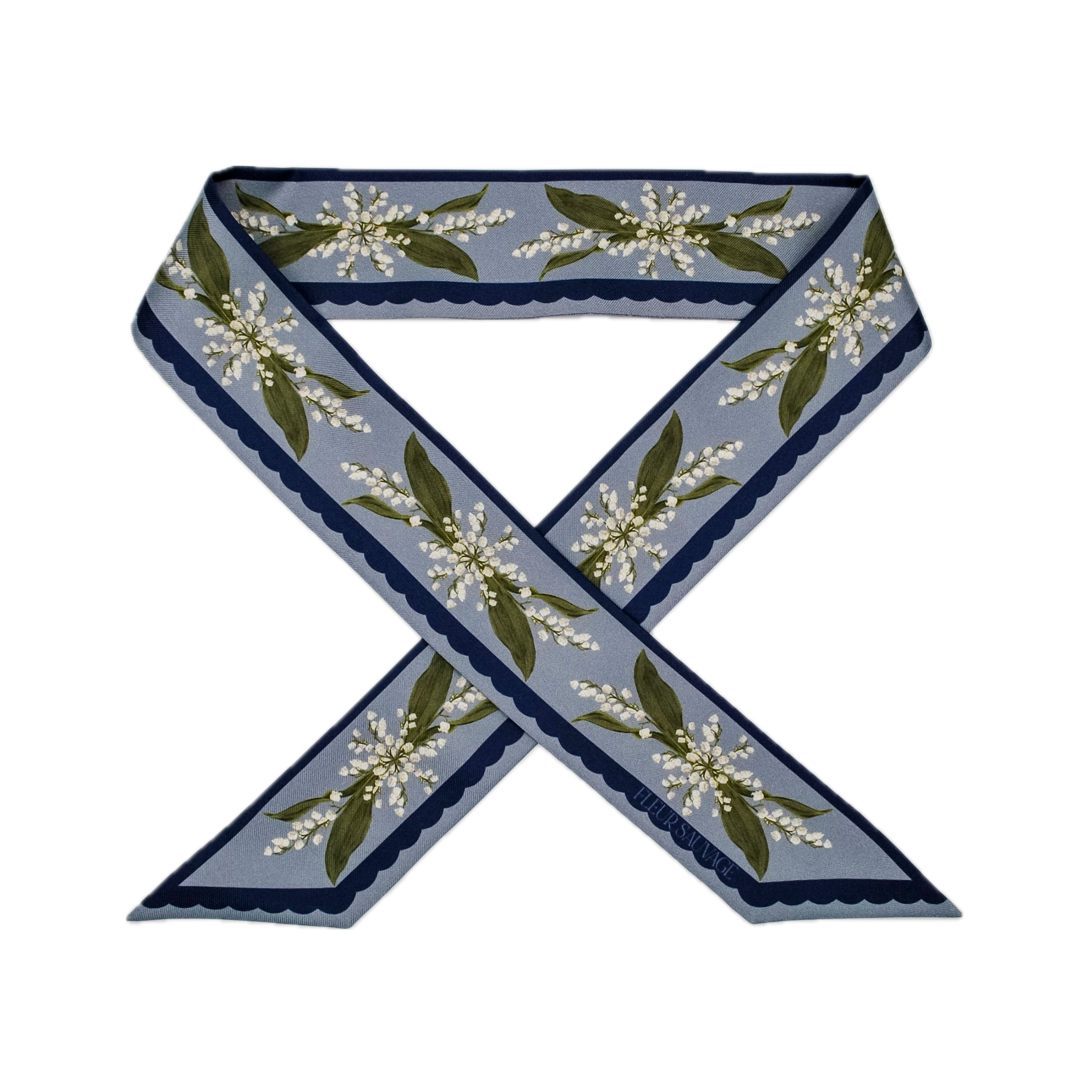Lily of the Valley Twilly Scarf