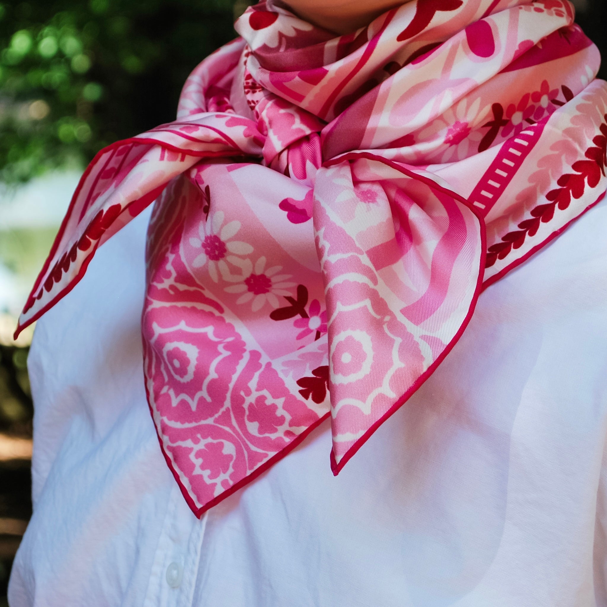 Pink Ribbons Breast Cancer Awareness Scarf 90