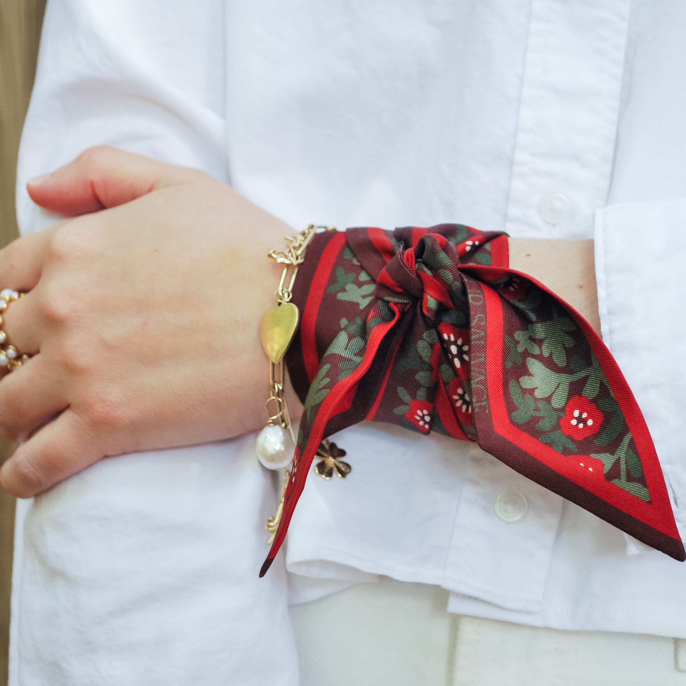 Holiday Ribbons Twilly Scarf