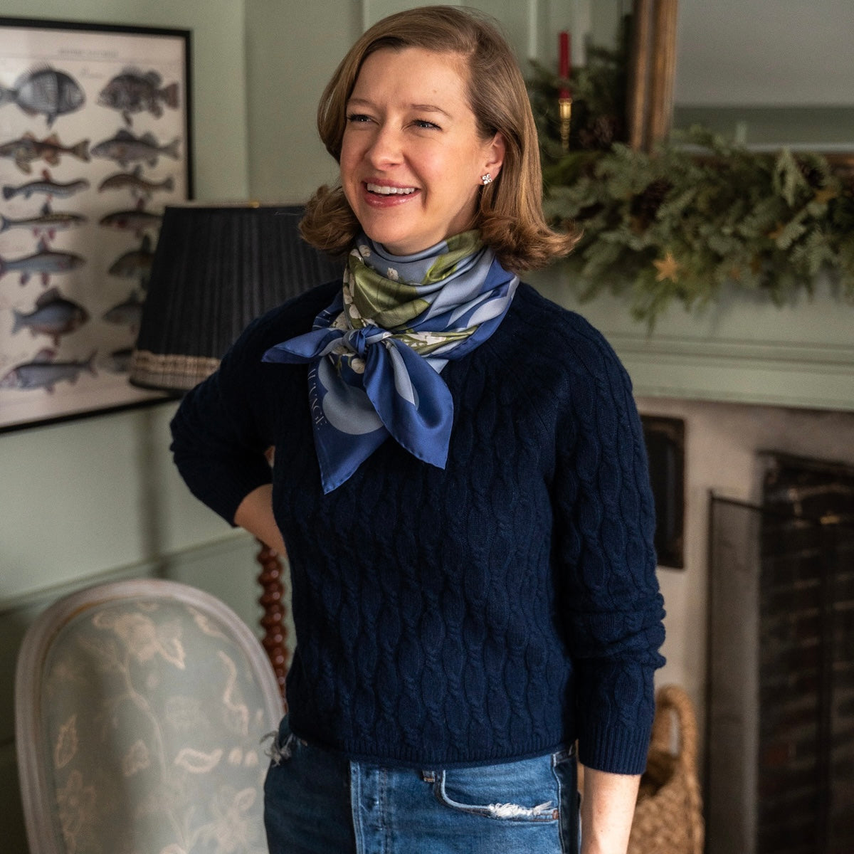 Lily of the Valley Scarf 90