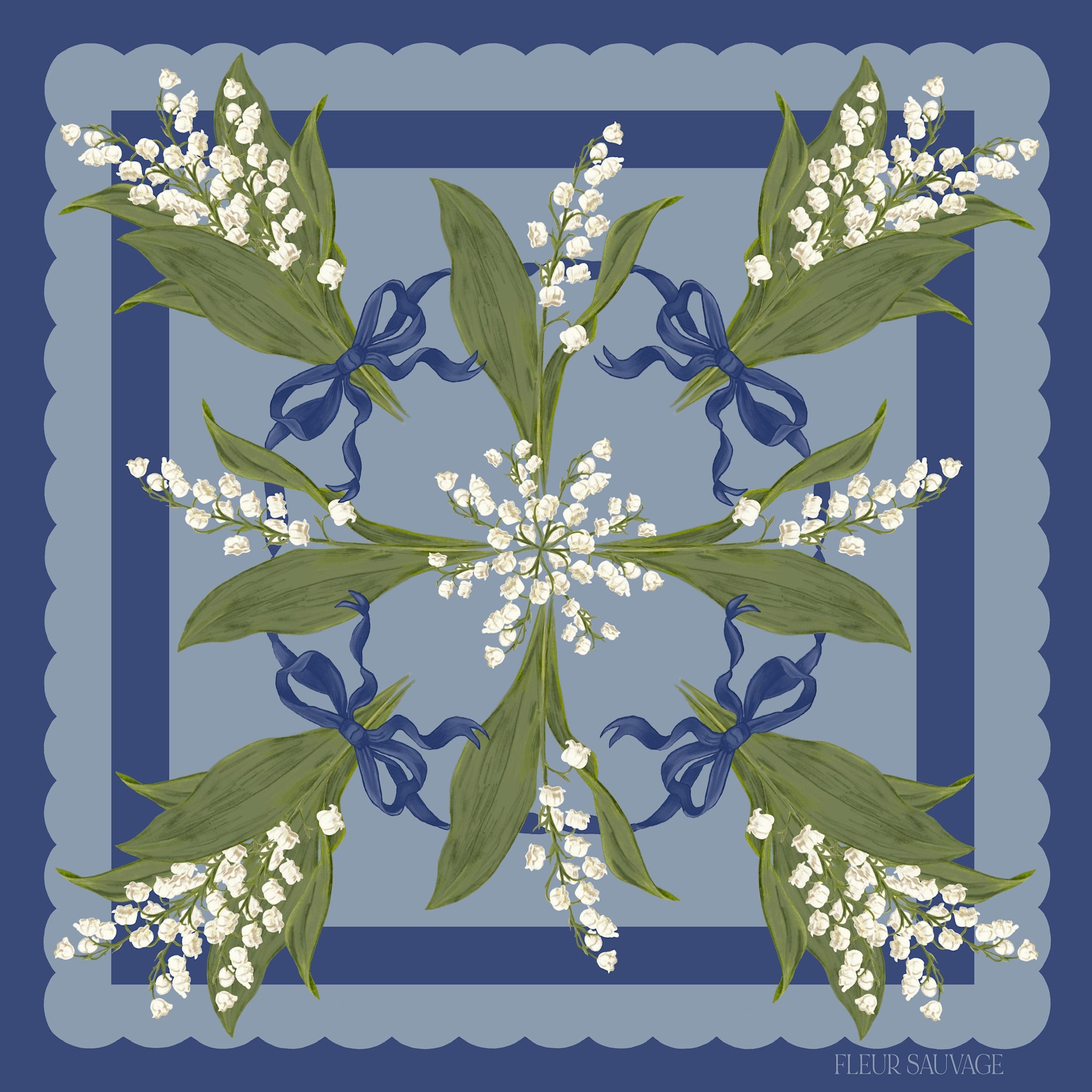 PREORDER Lily of the Valley Scarf 90