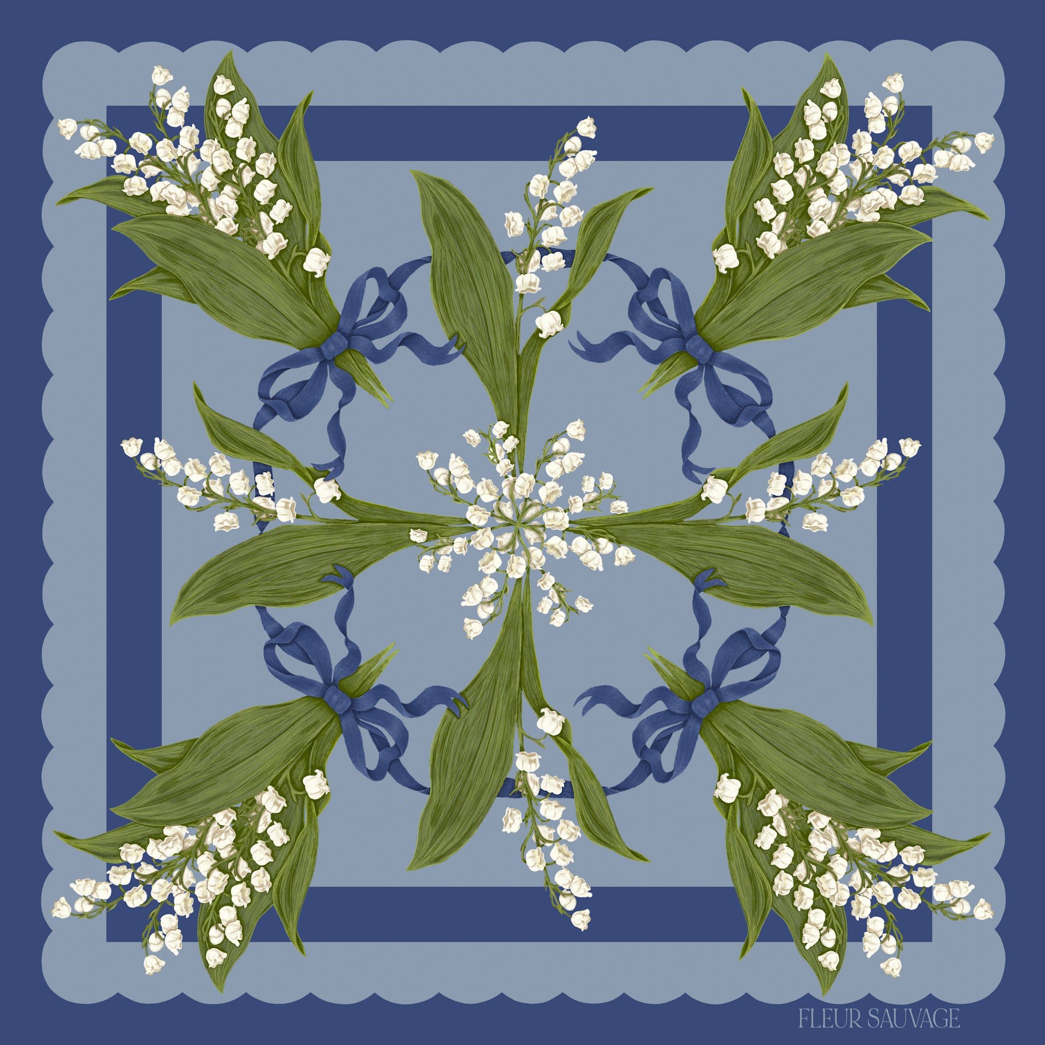PREORDER Lily of the Valley Scarf 90