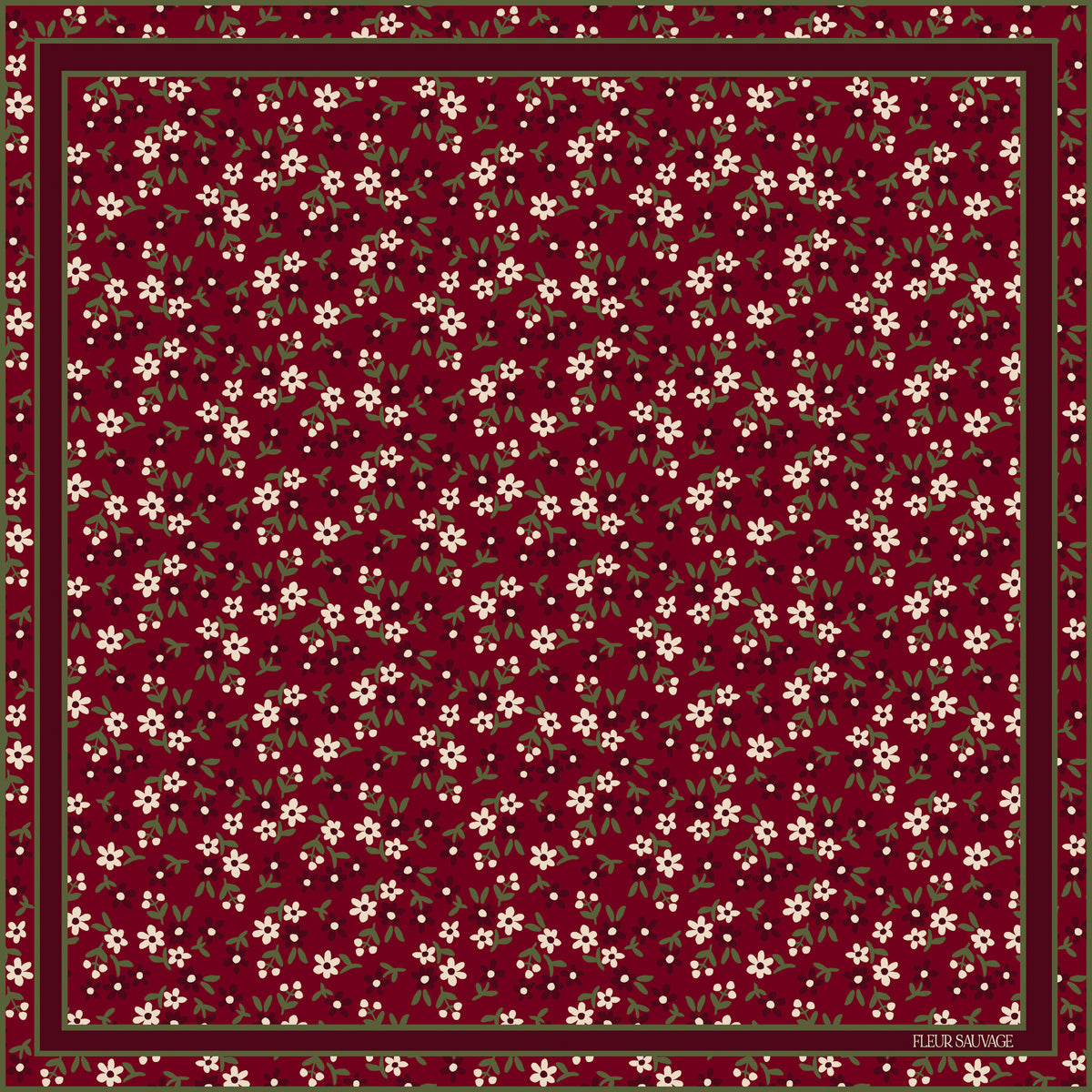 Cranberry Marguerite Scarf 64