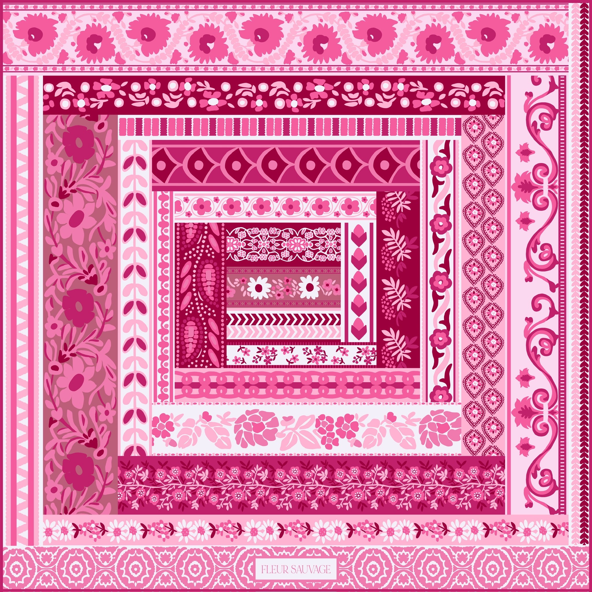Pink Ribbons Breast Cancer Awareness Scarf 90