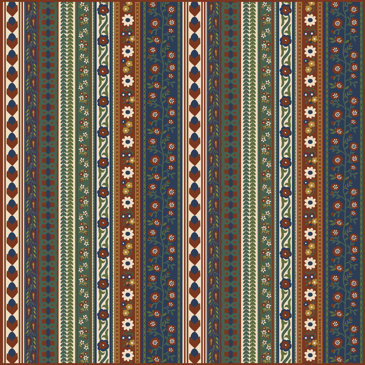 Rust Rayure Scarf 64