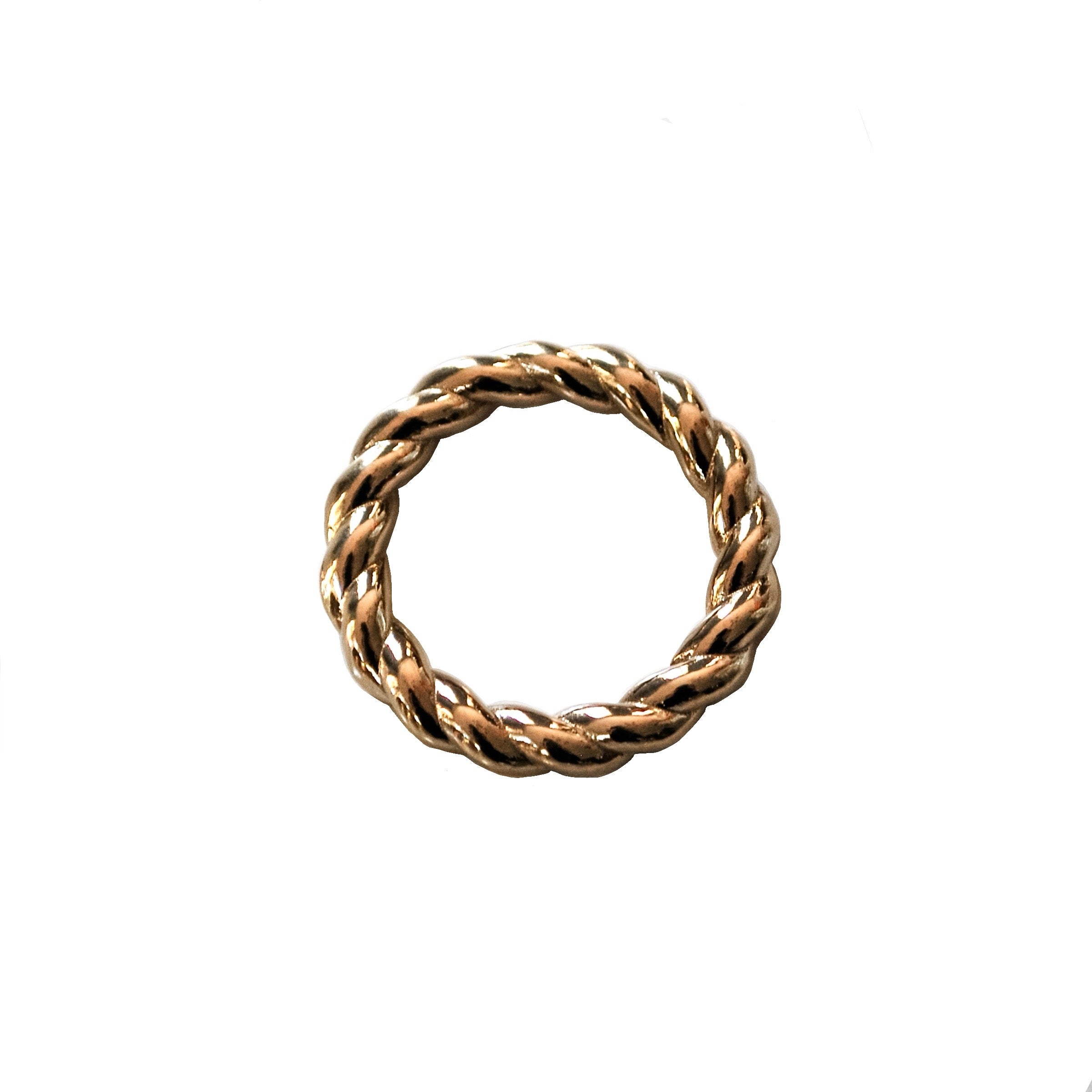Corde Scarf Ring Brass