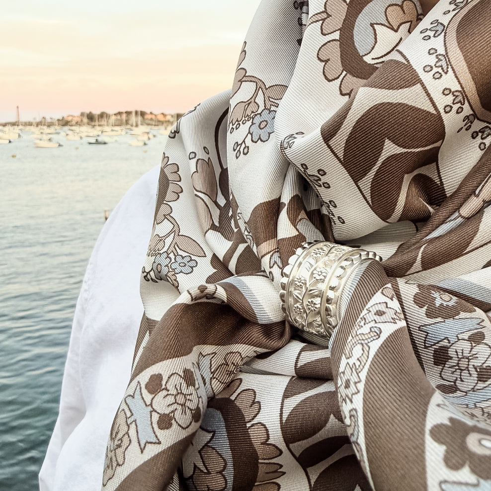 Festonne Scarf Ring Silver