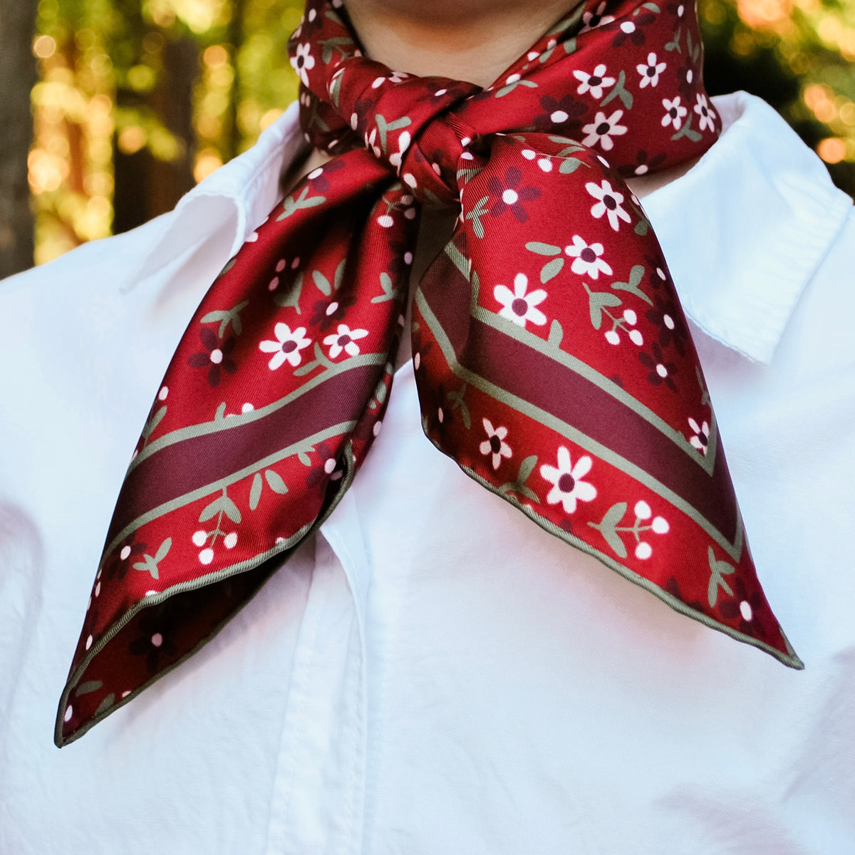 Cranberry Marguerite Scarf 64